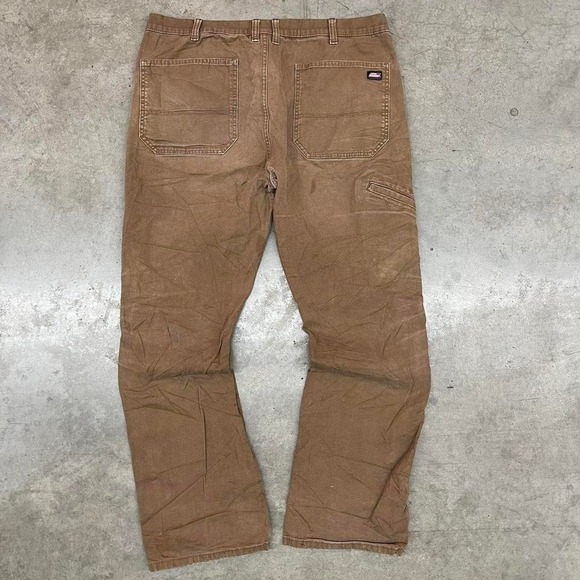 Dickies carpenter pants brown workwear Y2K relaxed fit Size 32x30 - Picture 2 of 8